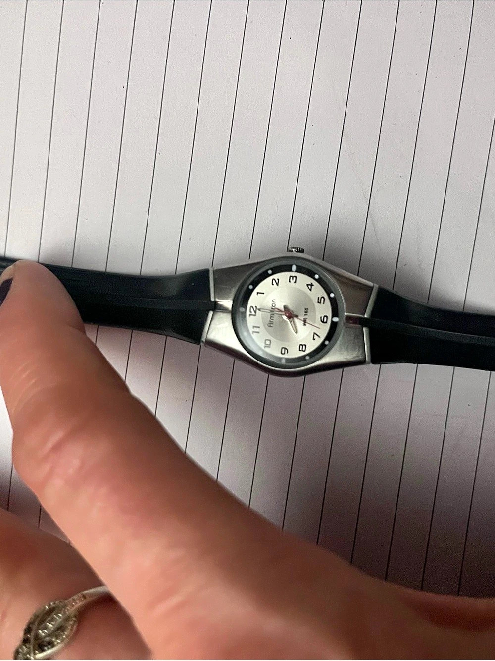 Armitron Analog Watch in Black & Silver